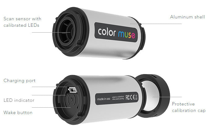 COLOR MUSE Colorimeter - Mobile Color Matching Tool - Instantly identify  closest matching paint colors, products, and digital color values